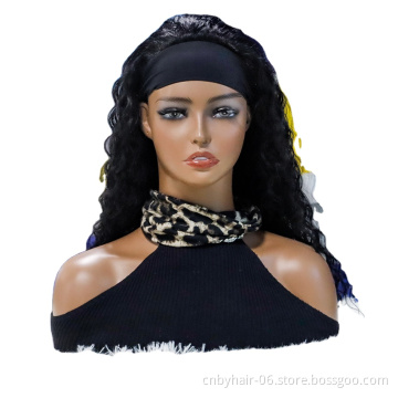 Wholesale Headband Wig Human Hair For Black Women,Remy Human Hair Headband Wig,Human Hair deep wave Headband Wig